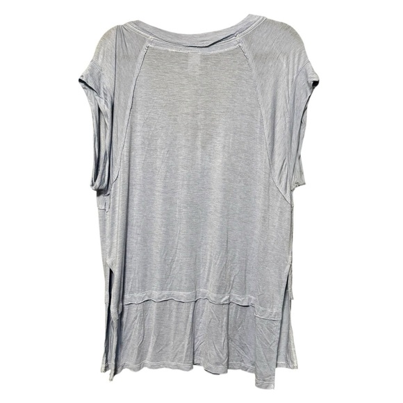 Free People | We The Free Under The Sun Oversized Light Blue Super Soft Boho Tee - Picture 8 of 12